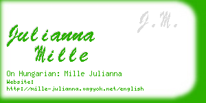 julianna mille business card